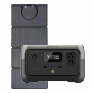 Kit Solar Portátil EcoFlow RIVER 2 300 W + Panel Solar 110 W_1