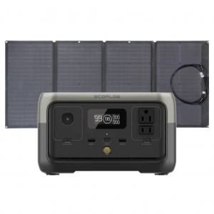 Kit Solar Portátil EcoFlow RIVER 2 300 W + Panel Solar 110 W_2
